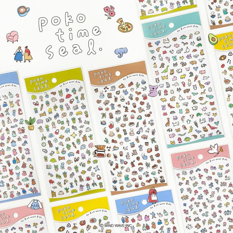 Poko Time Stickers - Animals by Mind Wave | Papertail Fox