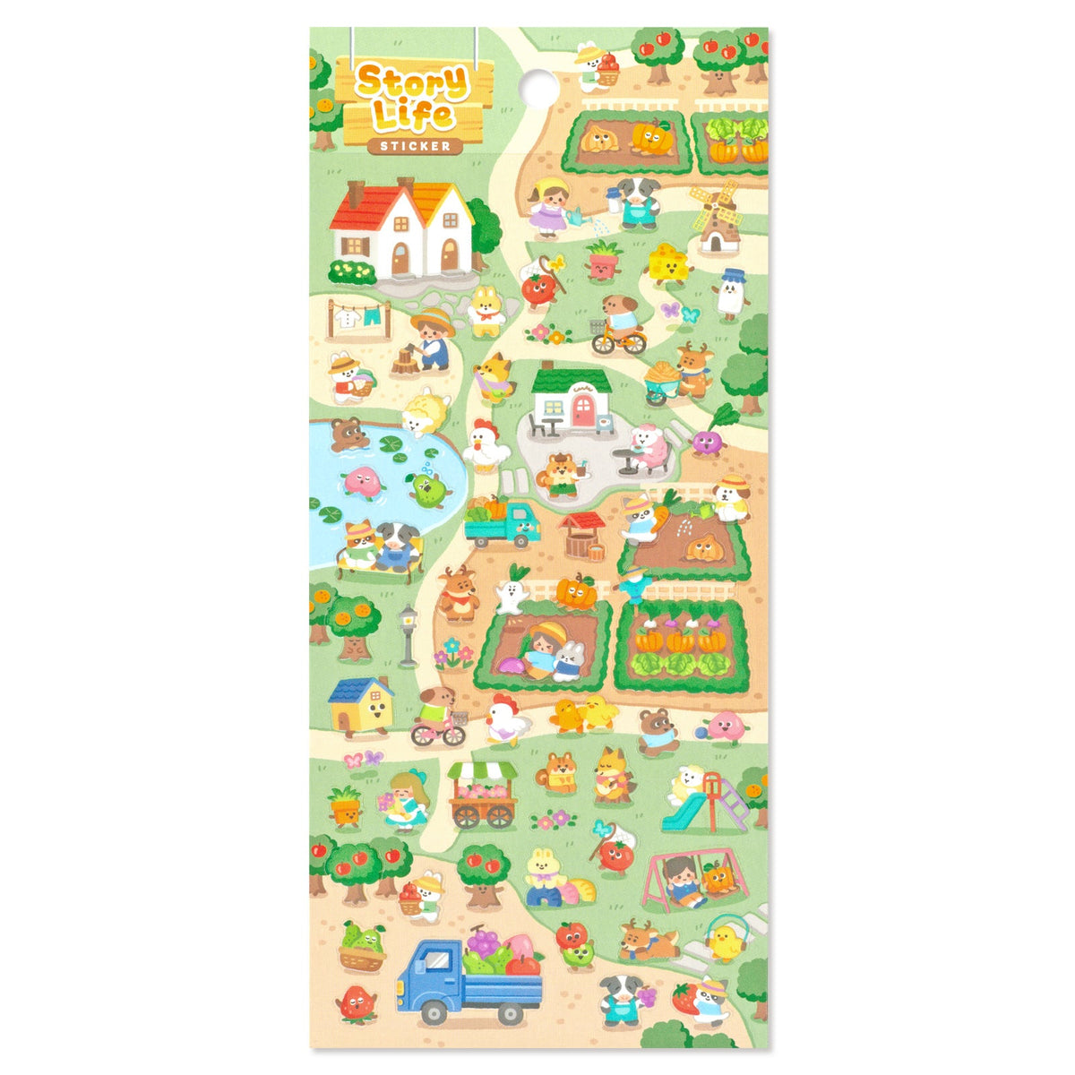 Village Morning Story Life Stickers by Mind Wave | Papertail Fox