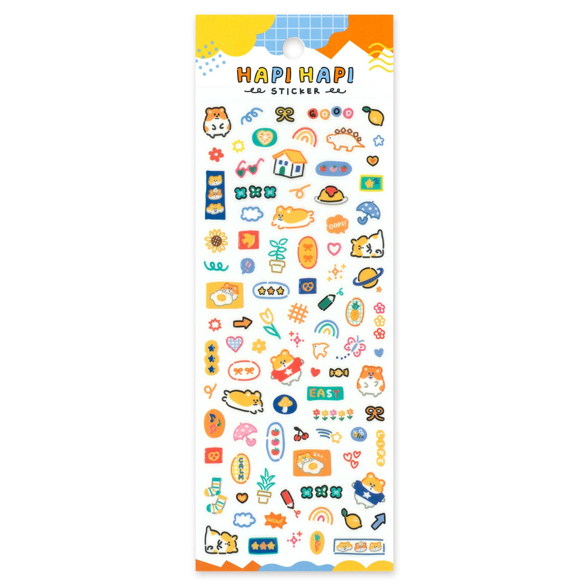 Hamster Happy Happy Stickers by Mind Wave | Papertail Fox