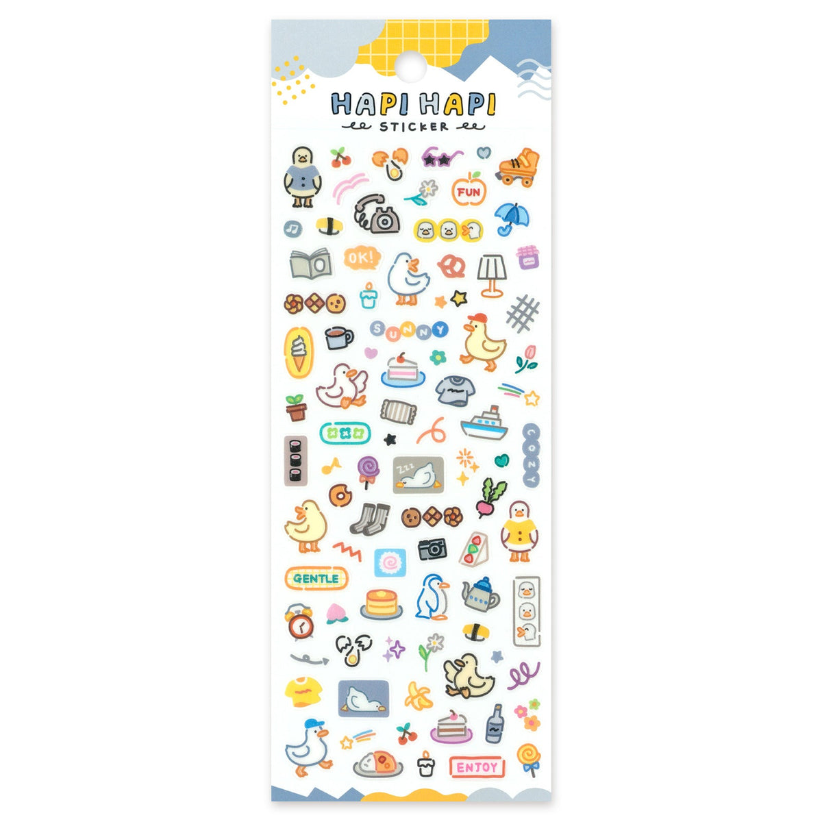 Duck Happy Happy Stickers by Mind Wave | Papertail Fox