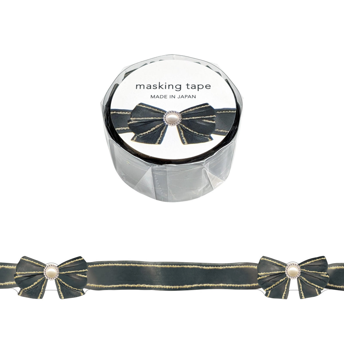 Black Velour Ribbon Die-Cut Washi Tape by Mind Wave | Papertail Fox