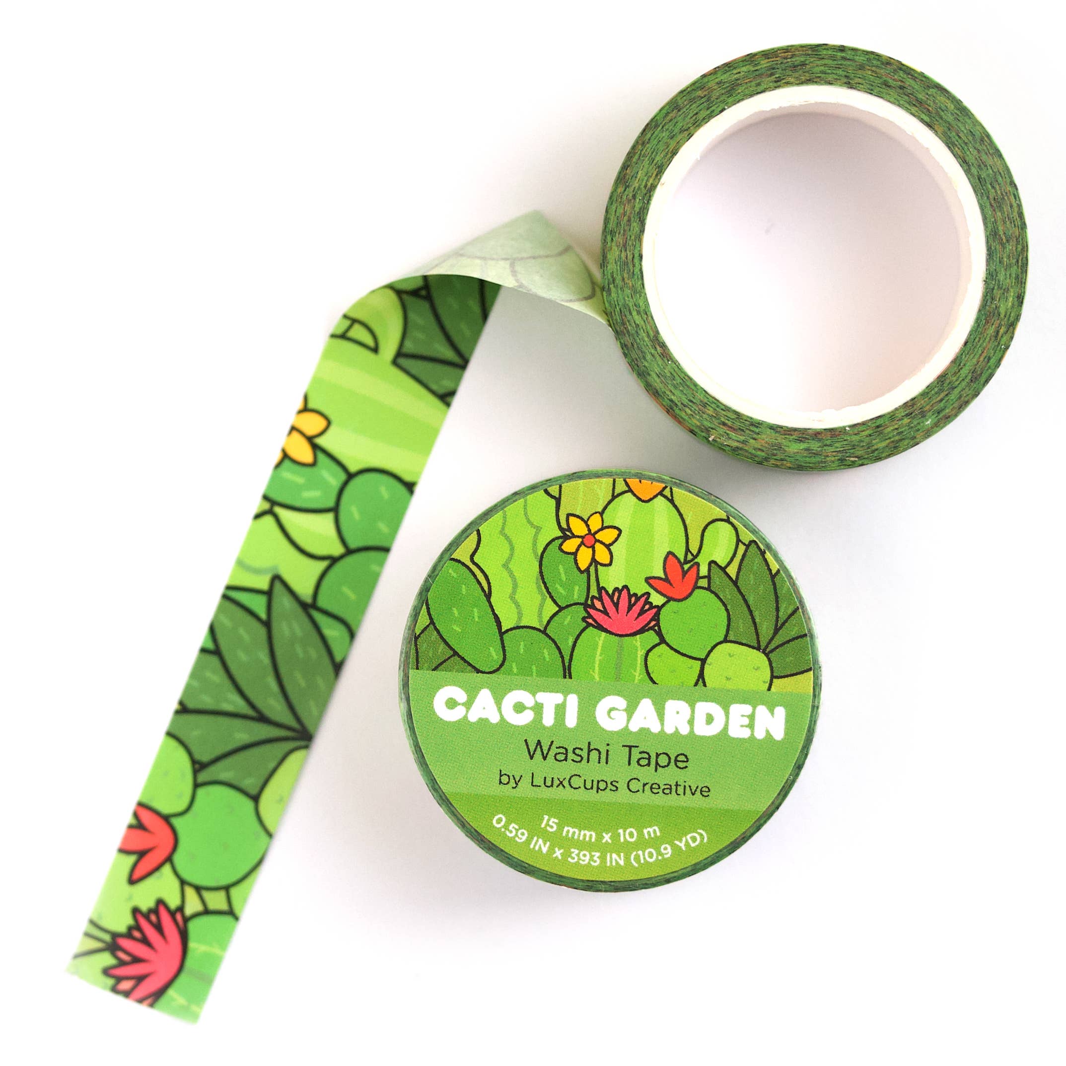 Cacti Garden Washi Tape | LuxCups Creative