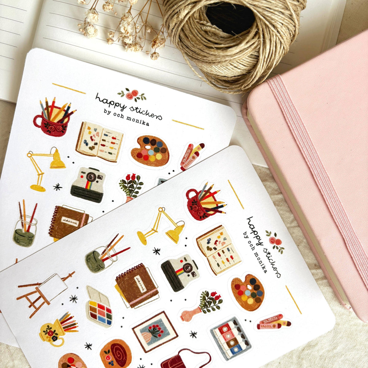Artist's Corner Sticker Sheet | Och Monika