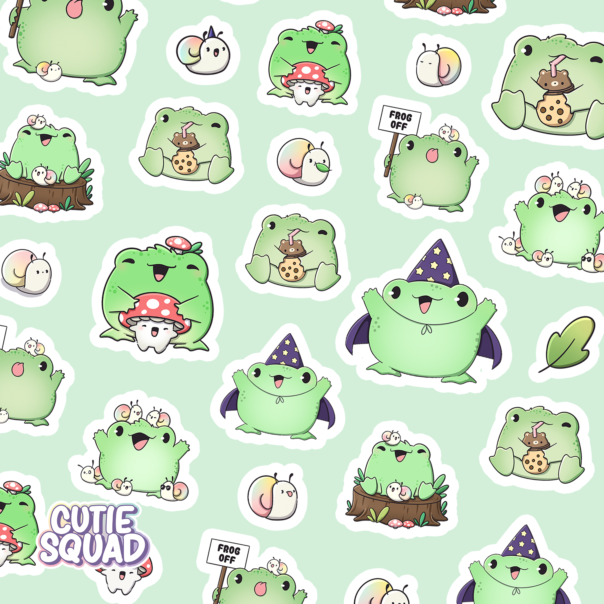 Frog Cult Sticker Sheet | CutieSquad