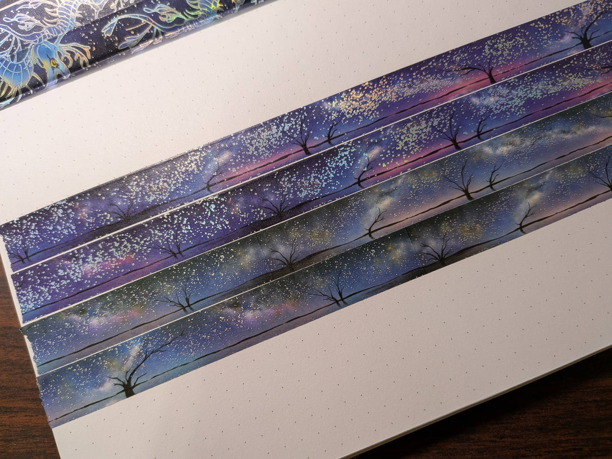 Holographic Foil Galaxy Washi Tape, Milky Way, Cosmic | Adrian Sloth Art