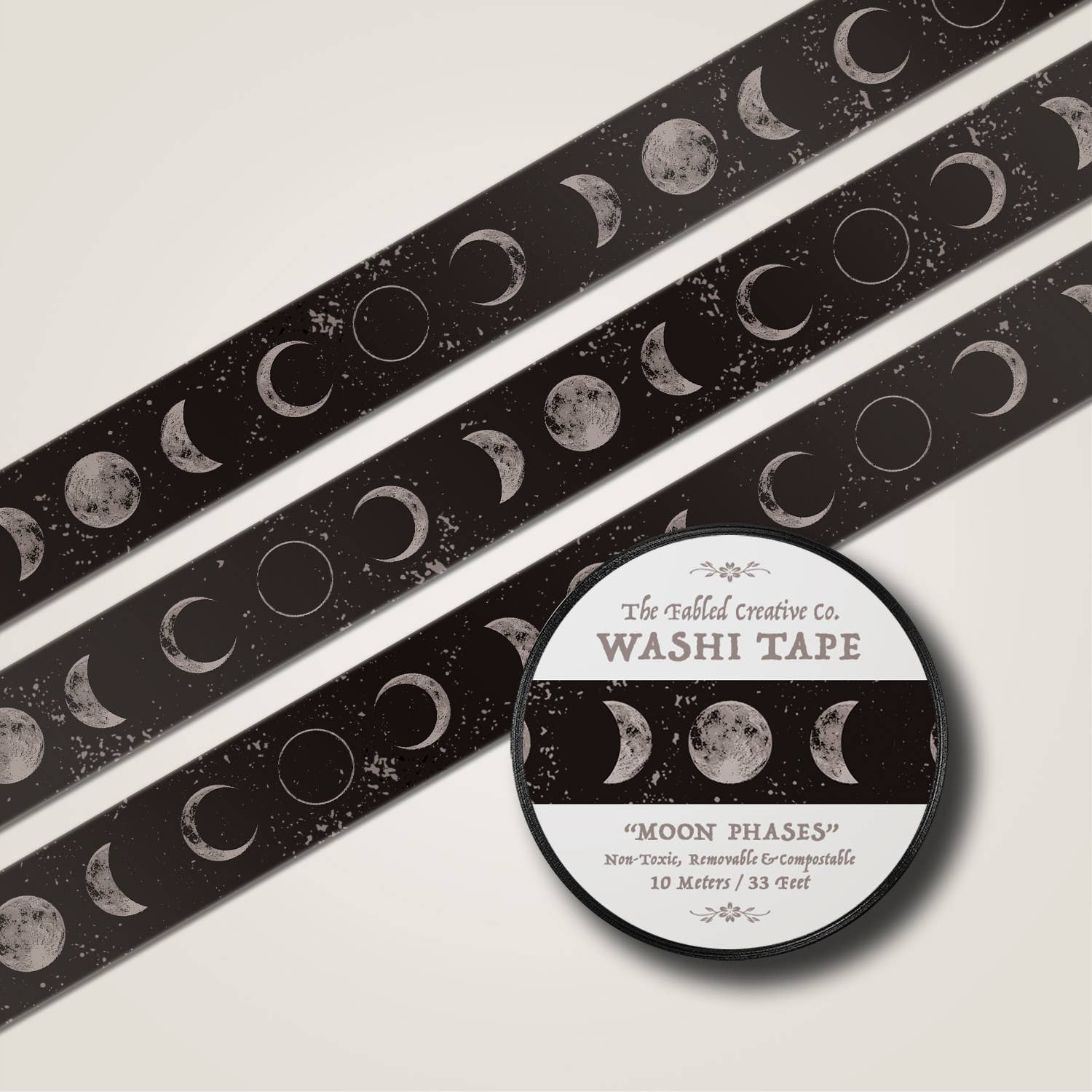 Moon Phases Washi Tape | The Fabled Creative Co.