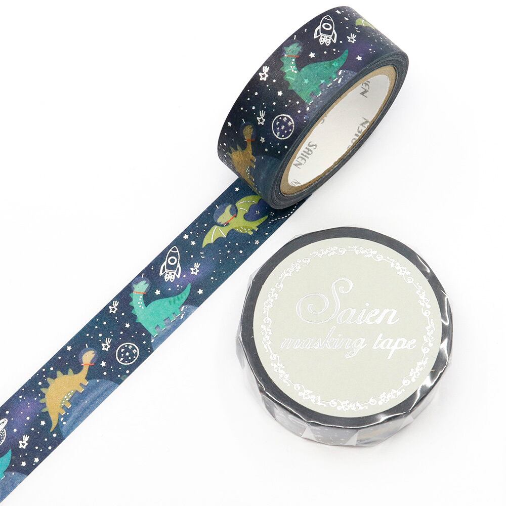 Space Dinosaur Washi Tape by Kamiiso SAIEN | Papertail Fox