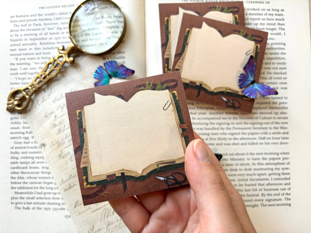 Botanist's Book Sticky Note by The Creeping Moon | Papertail Fox