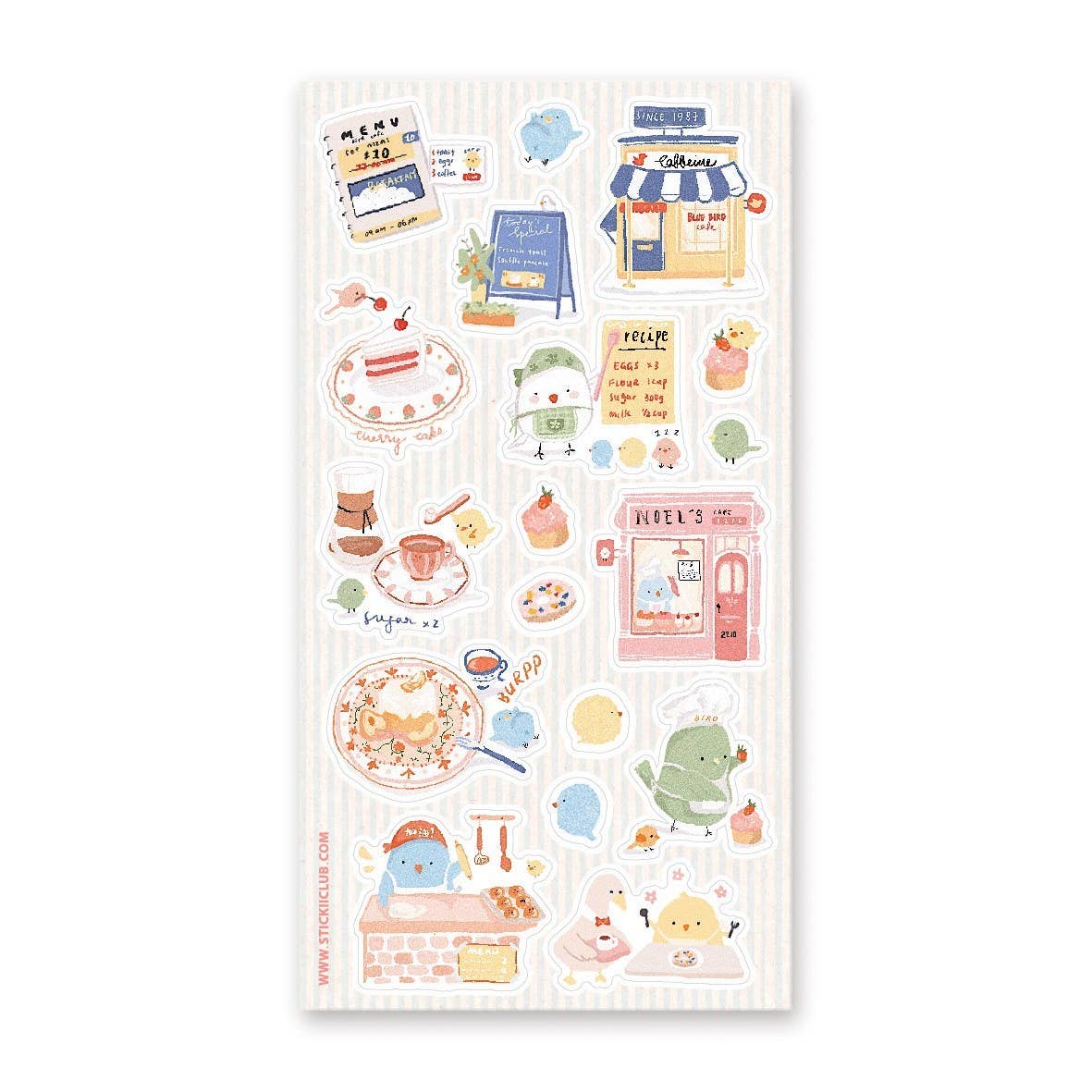 Chick Cafe Sticker Sheet by Stickii | Papertail Fox