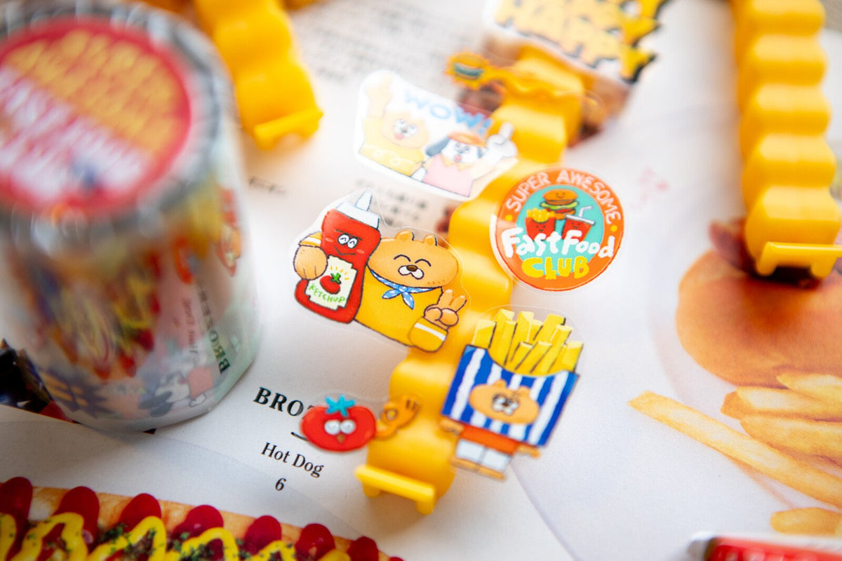 Super Awesome Fast Food Club Kiss-Cut PET Tape by OURS | Papertail Fox