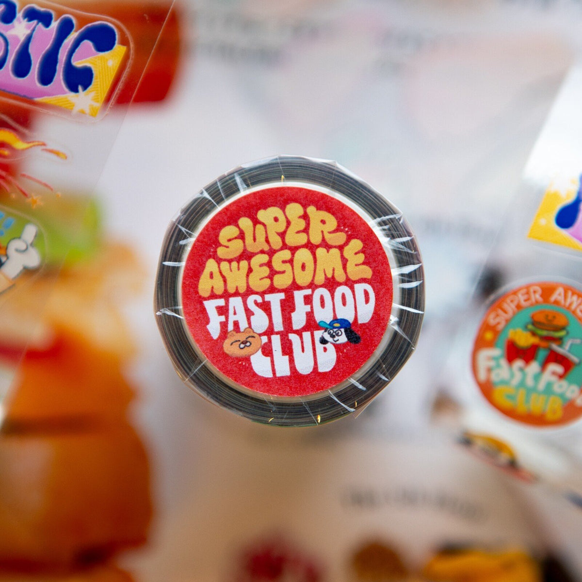 Super Awesome Fast Food Club Kiss-Cut PET Tape by OURS | Papertail Fox