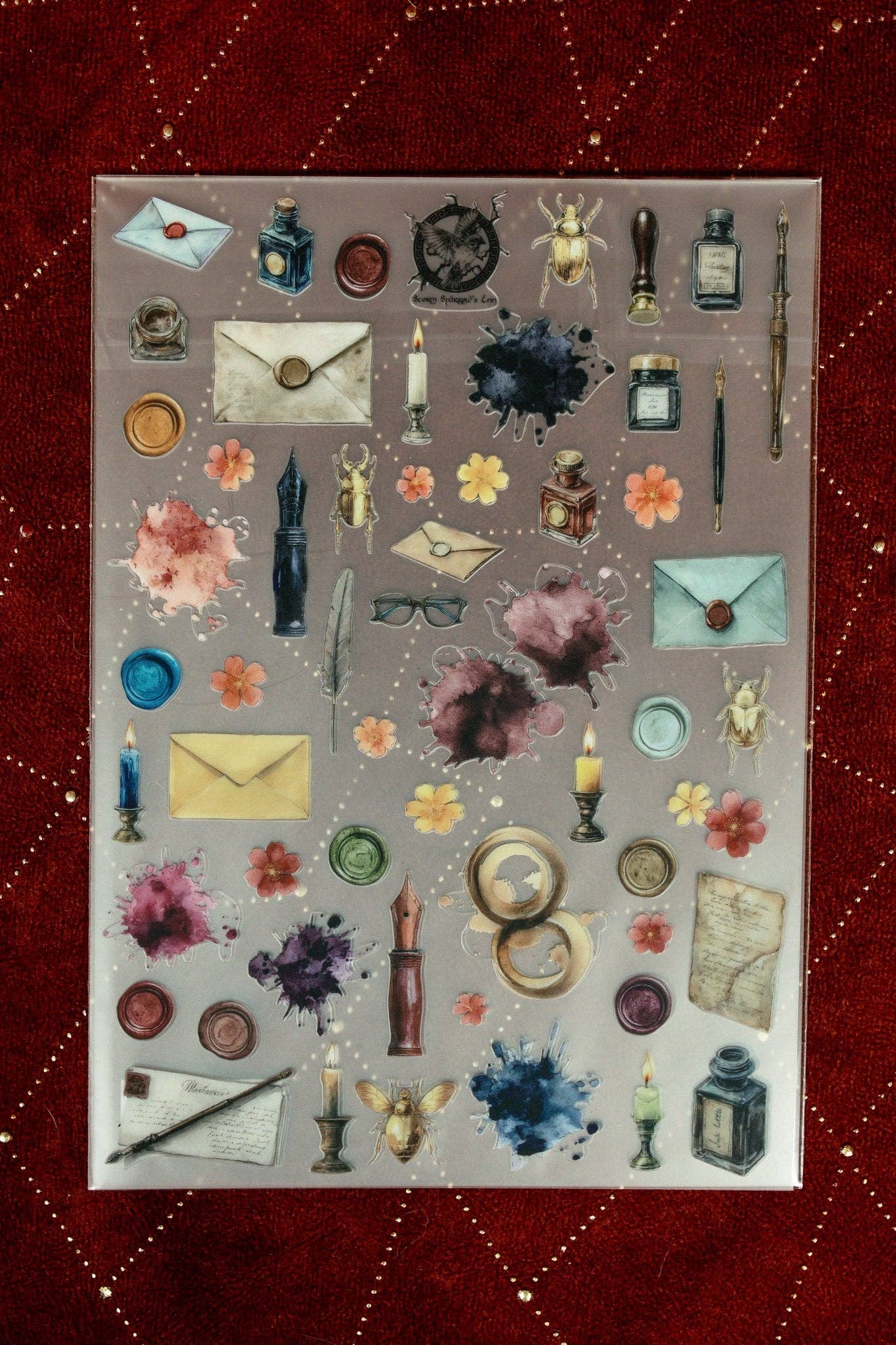 Mini Stationery Sticker Sheet | CoraCreaCrafts