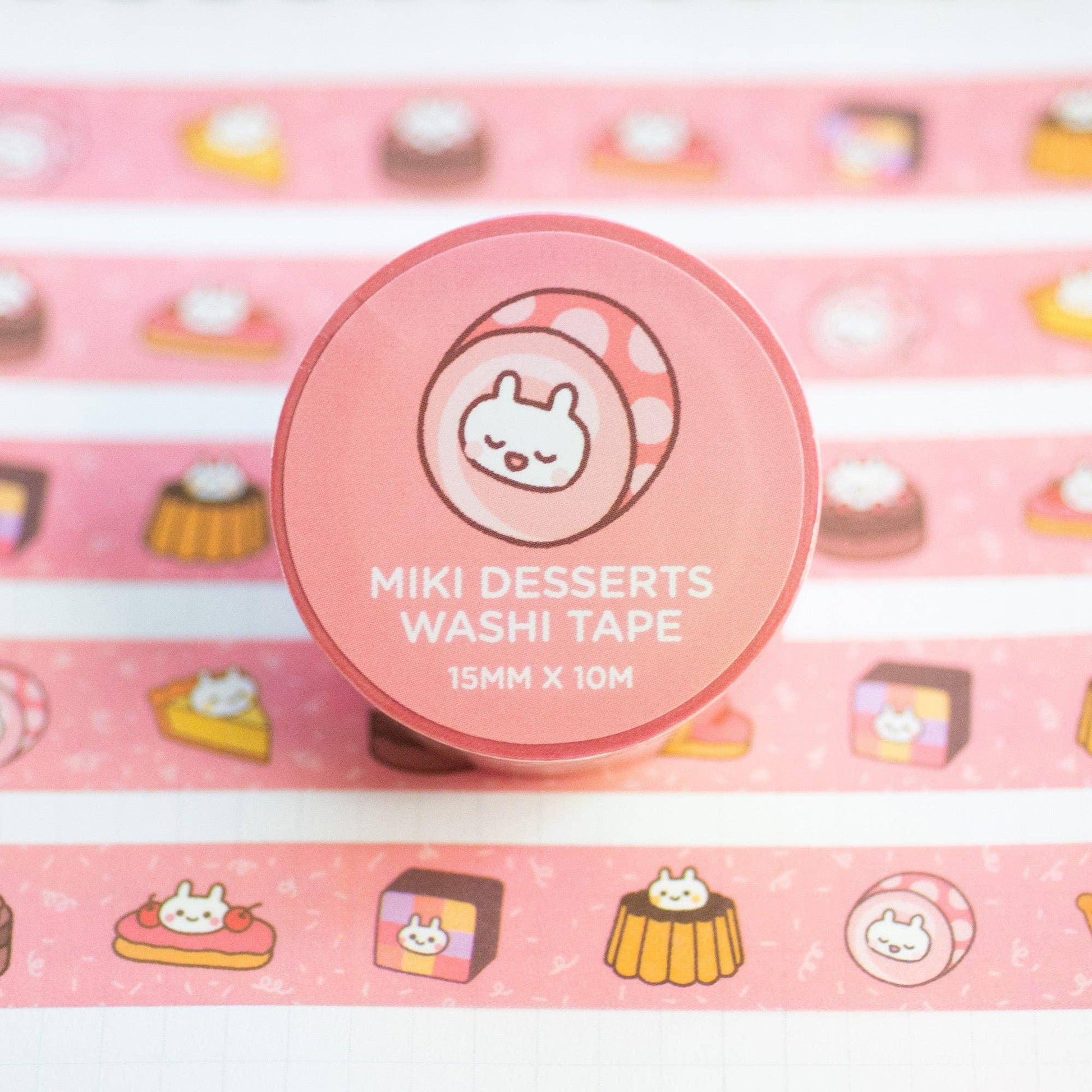 Miki The Bunny Desserts Washi Tape | Robot Dance Battle - Papertail Fox