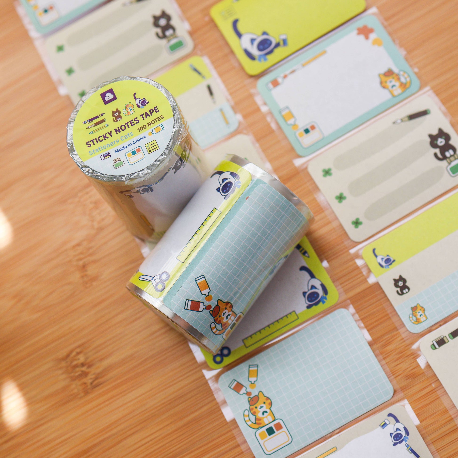 Stationery Cats Paper Roll Labels by Thousand Skies | Papertail Fox