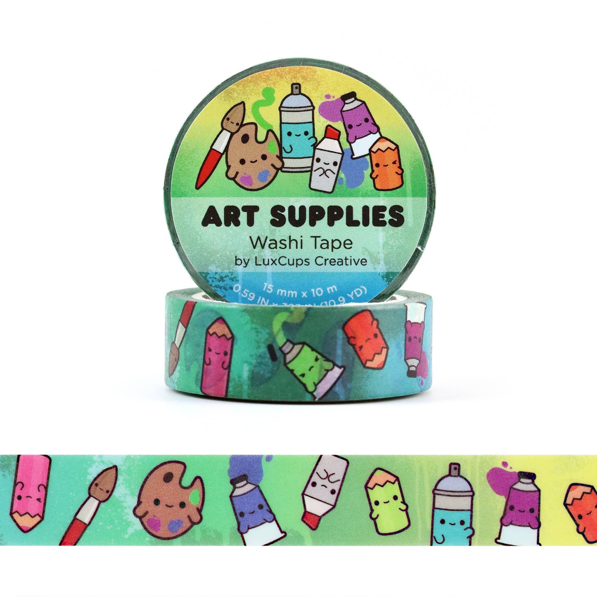 Art Supplies Washi Tape by LuxCups Creative | Papertail Fox