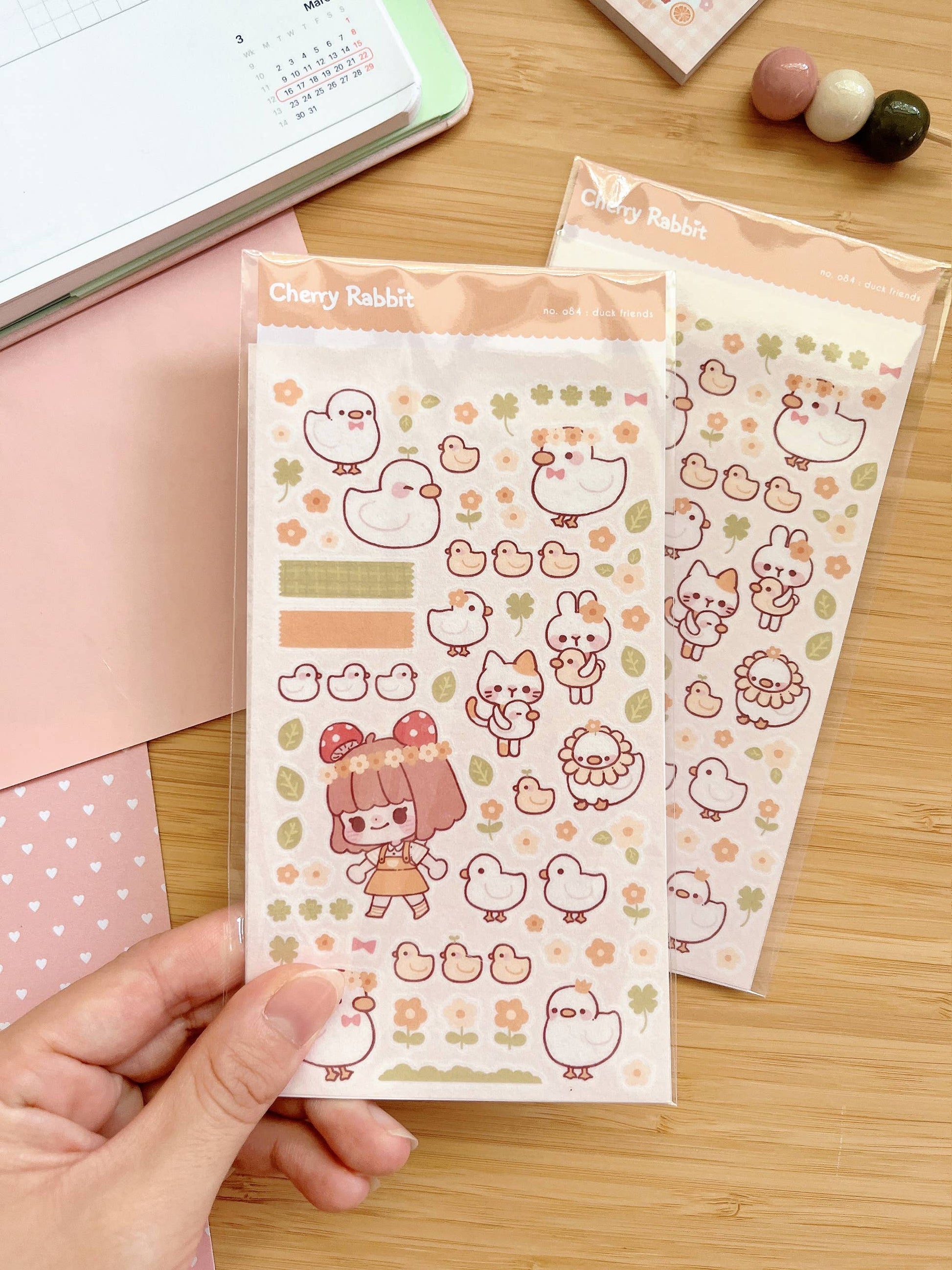Duck Friends Sticker Sheet no.084 by Cherry Rabbit | Papertail Fox