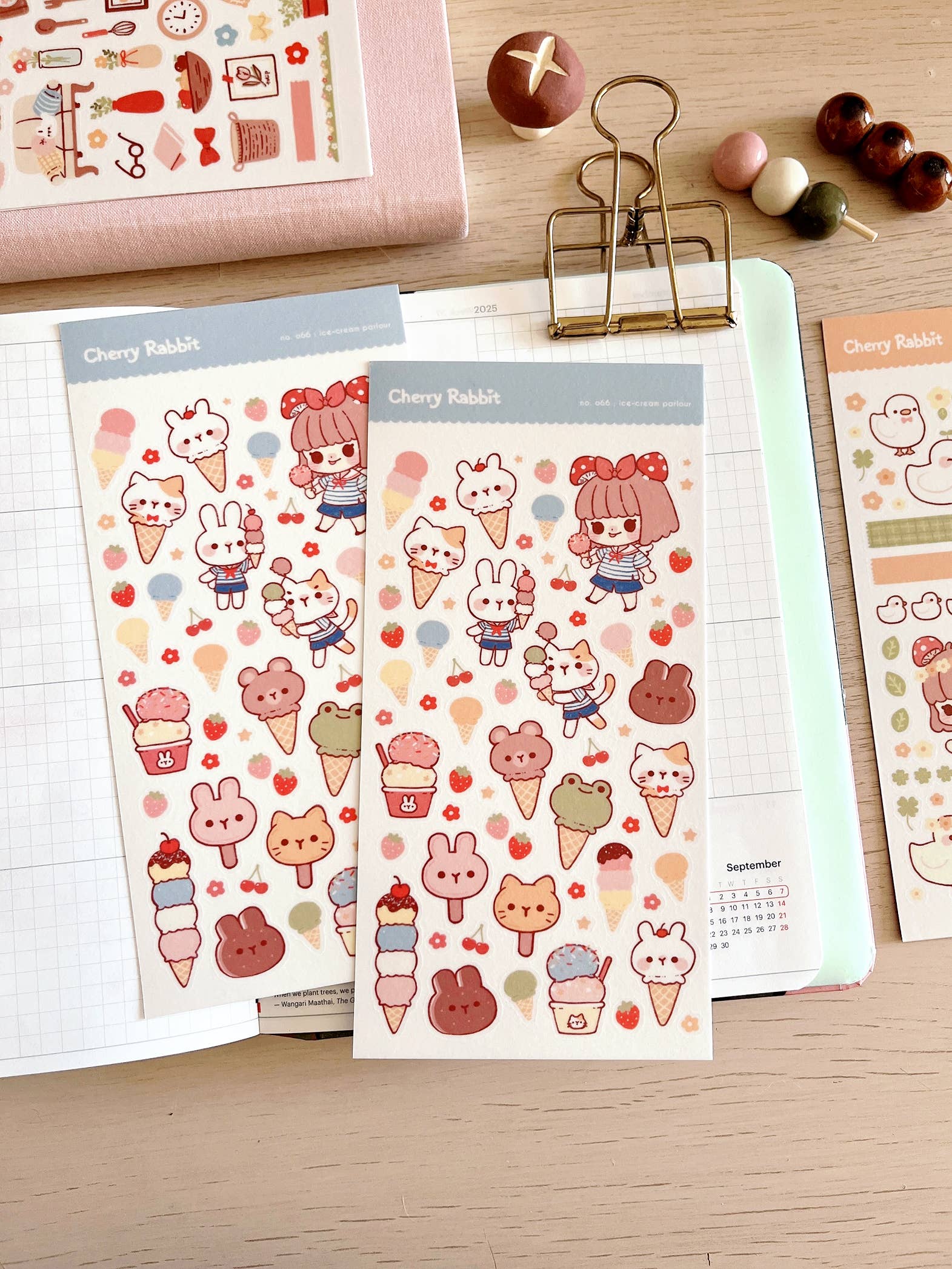 Ice-cream Parlour Sticker Sheet no.066 by Cherry Rabbit | Papertail Fox