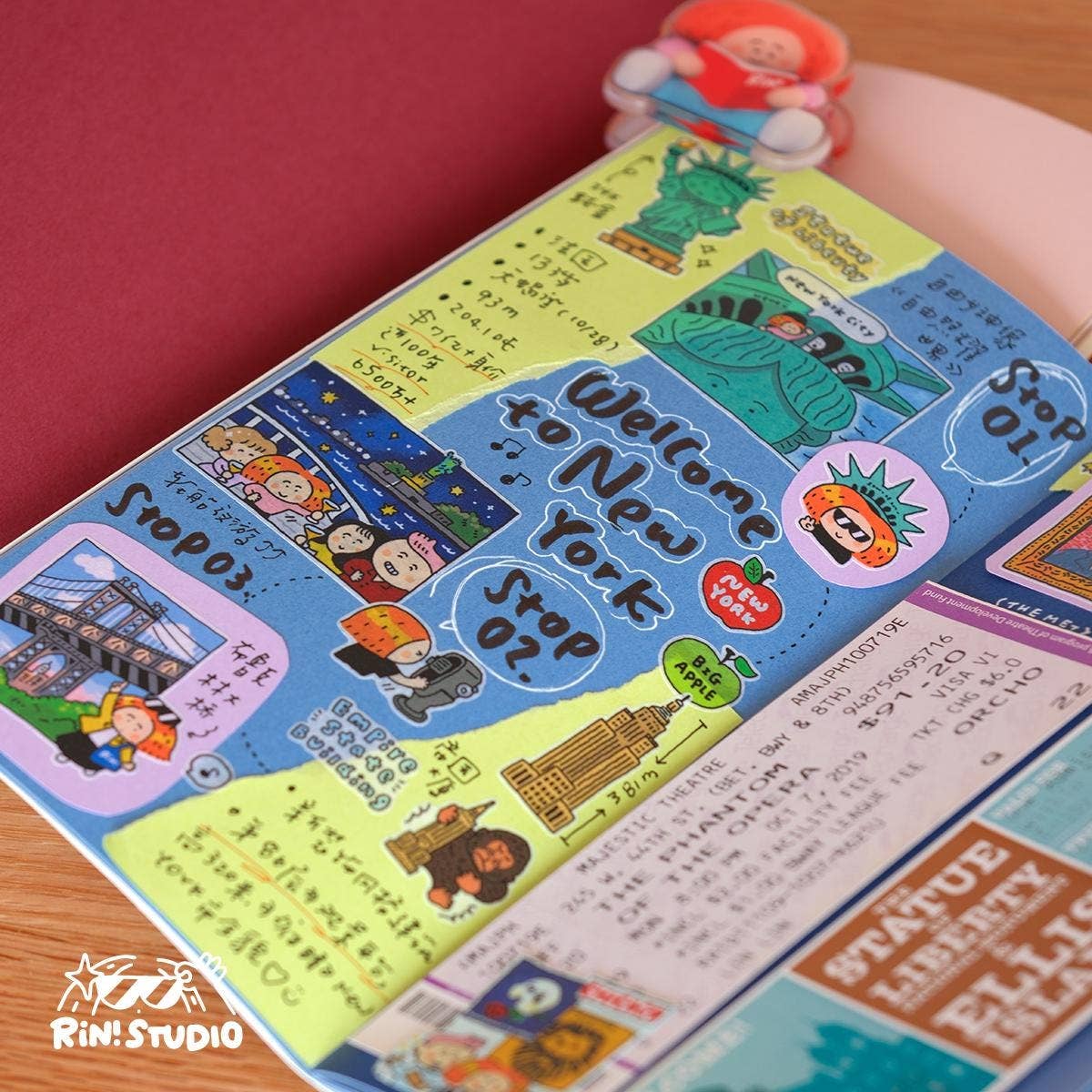 Dazzling World Traveler's Notebook Insert | RiN! Studio