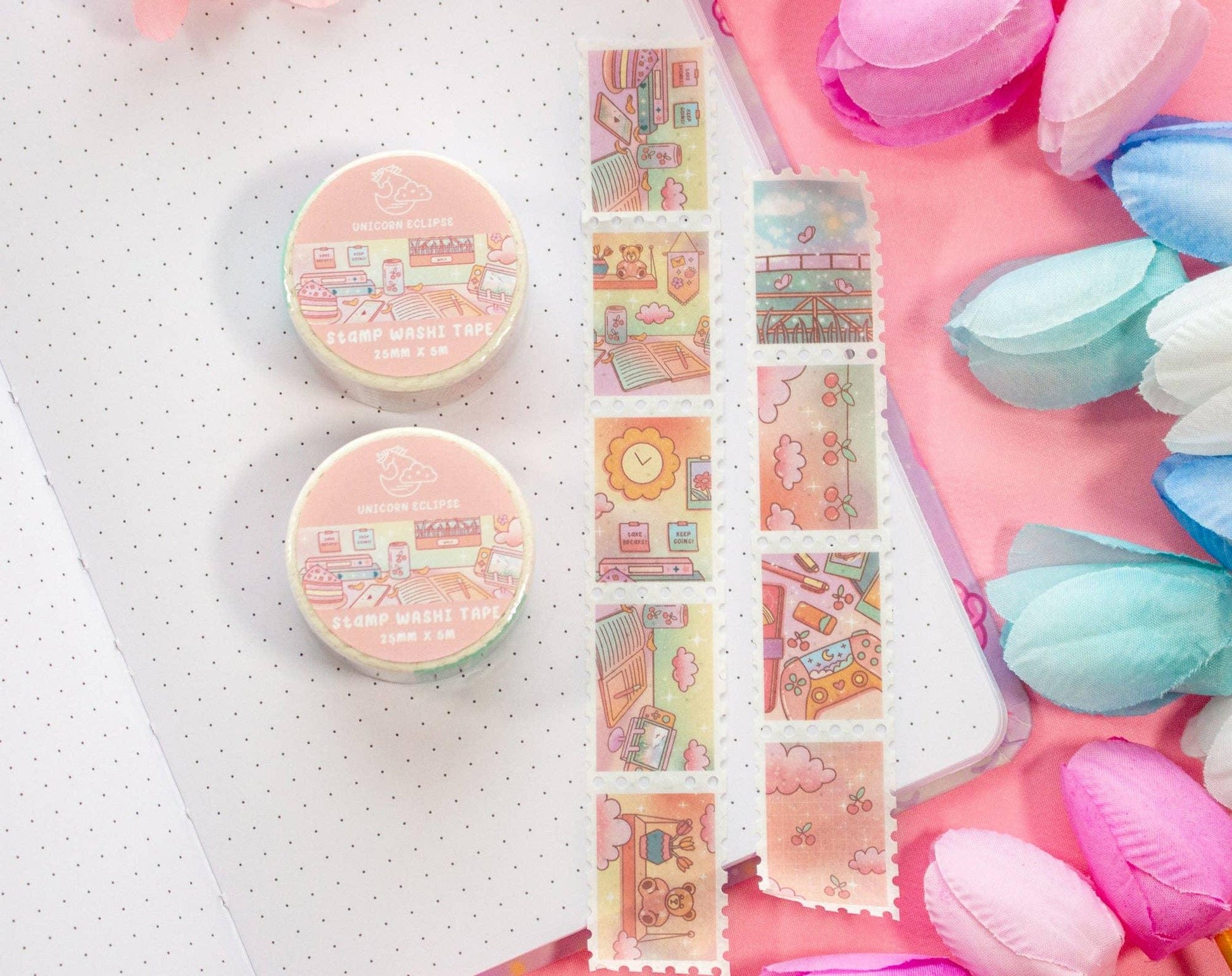 Study Break Stamp Washi Tape | Unicorn Eclipse - Papertail Fox