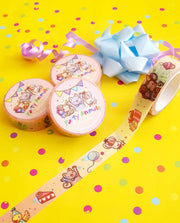 Cute Party animals Washi Tape