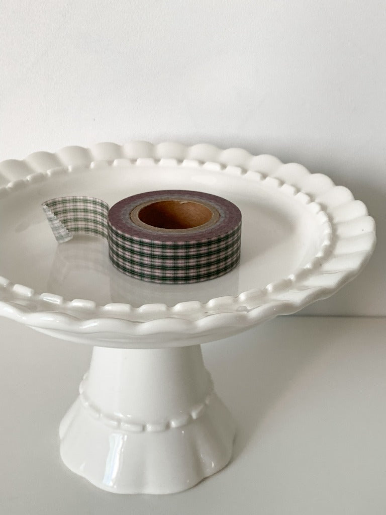 Vintage Check Green Washi Tape by PoPo Factory | Papertail Fox