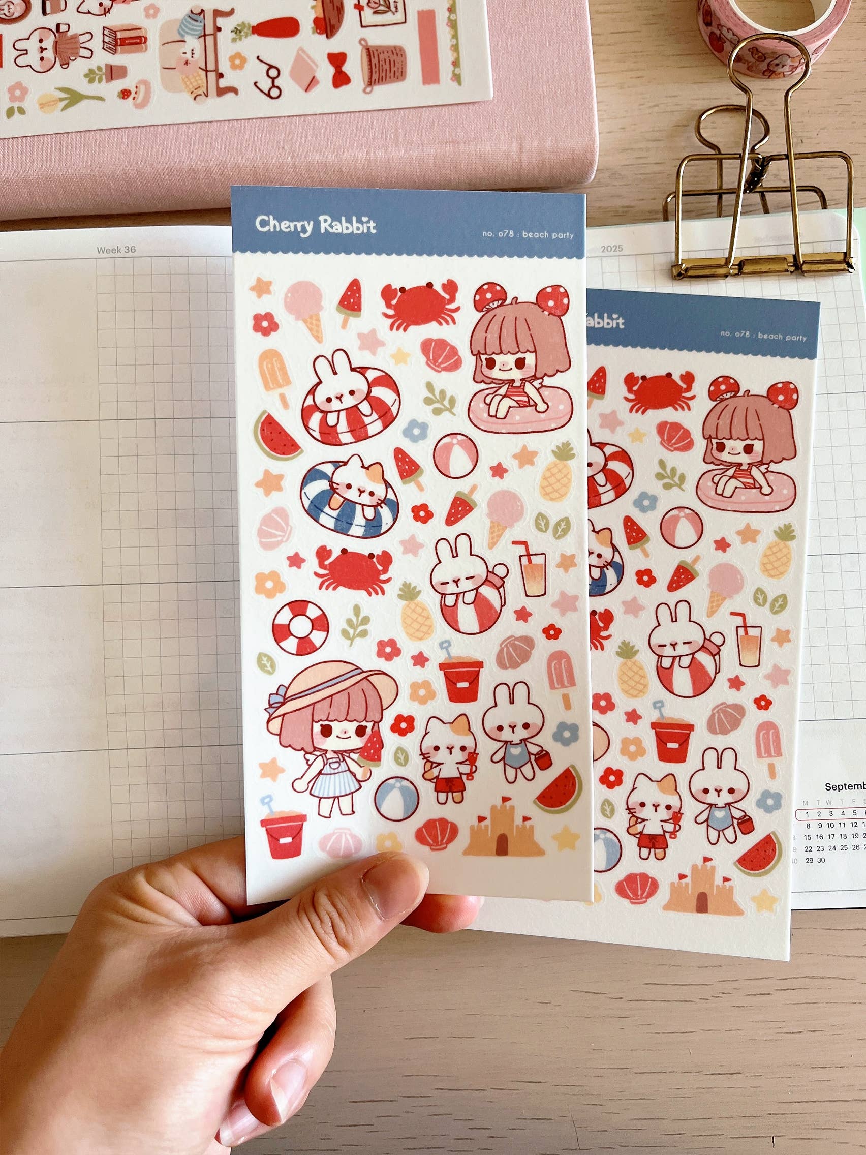 Beach Party Sticker Sheet no.078 by Cherry Rabbit | Papertail Fox