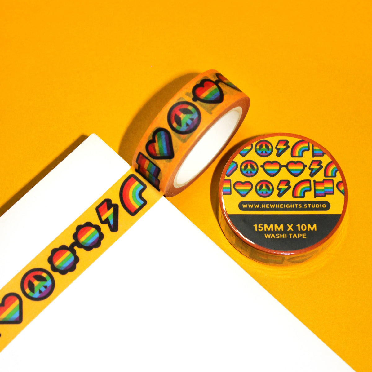 Rainbow Love Washi Tape | New Heights Studio