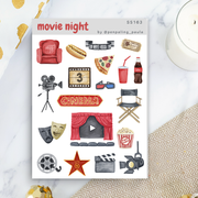Movie Night Sticker Sheet | Penpaling Paula