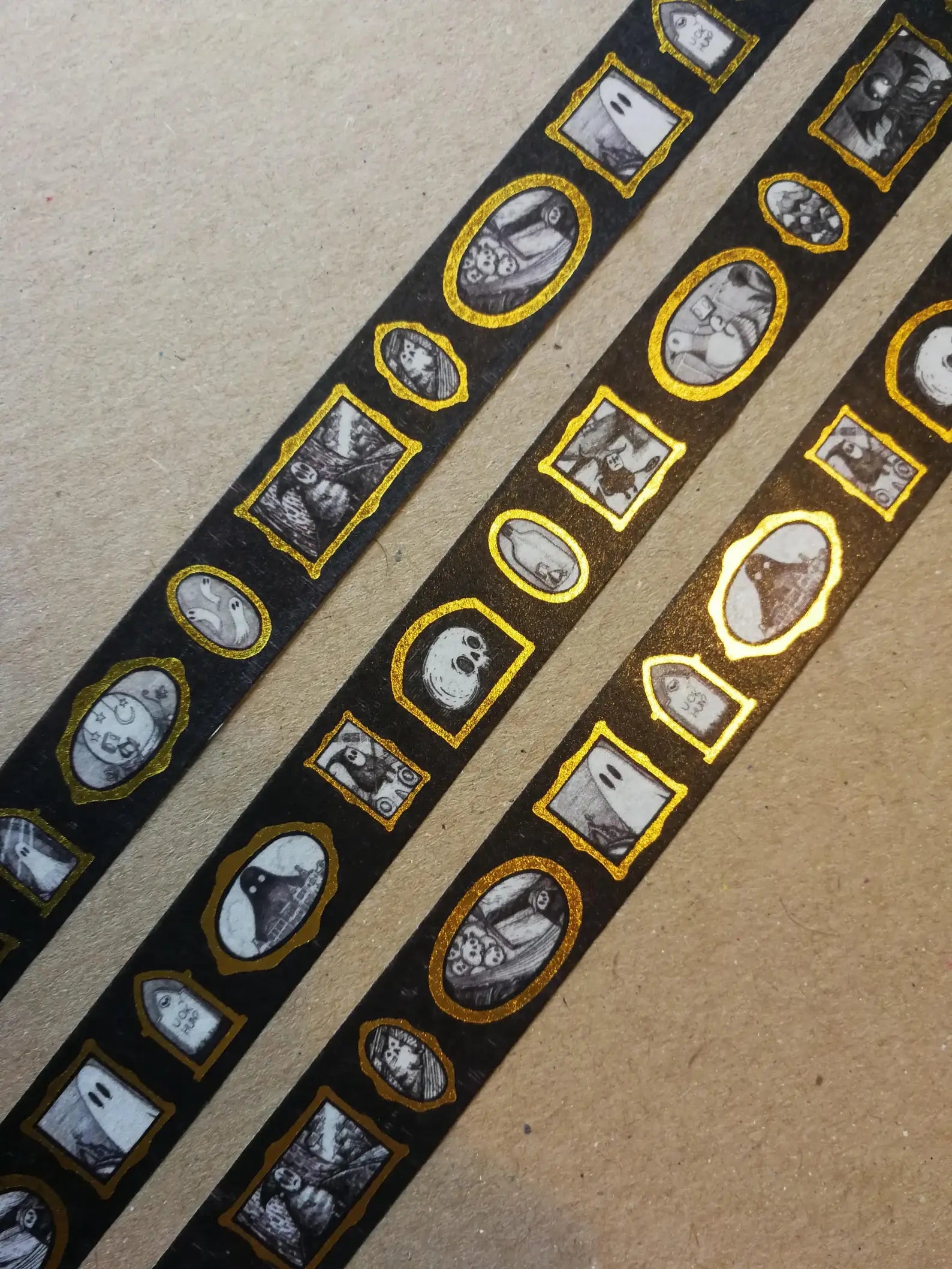 Gallery of Curiosities Gold Foiled Washi Tape: Tape 1 by Jon Turner | Papertail Fox
