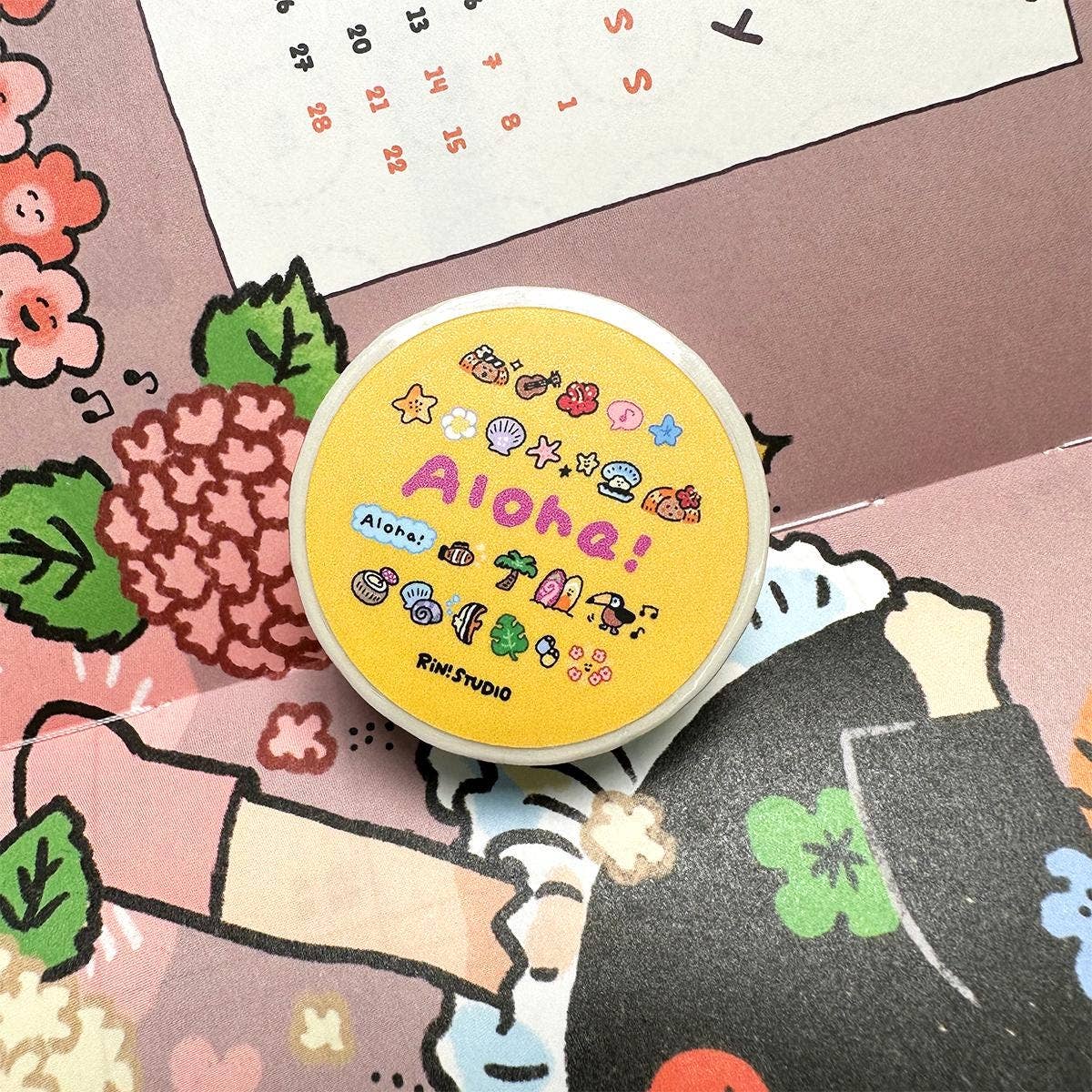 Aloha Mini Washi Tape by RiN! Studio | Papertail Fox