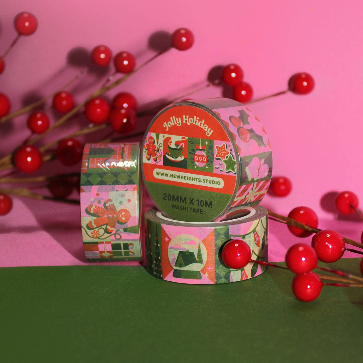 Jolly Holiday Washi Tape | New Heights Studio
