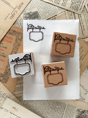 Hanging Shop Sign Rubber Stamp by The Creeping Moon | Papertail Fox
