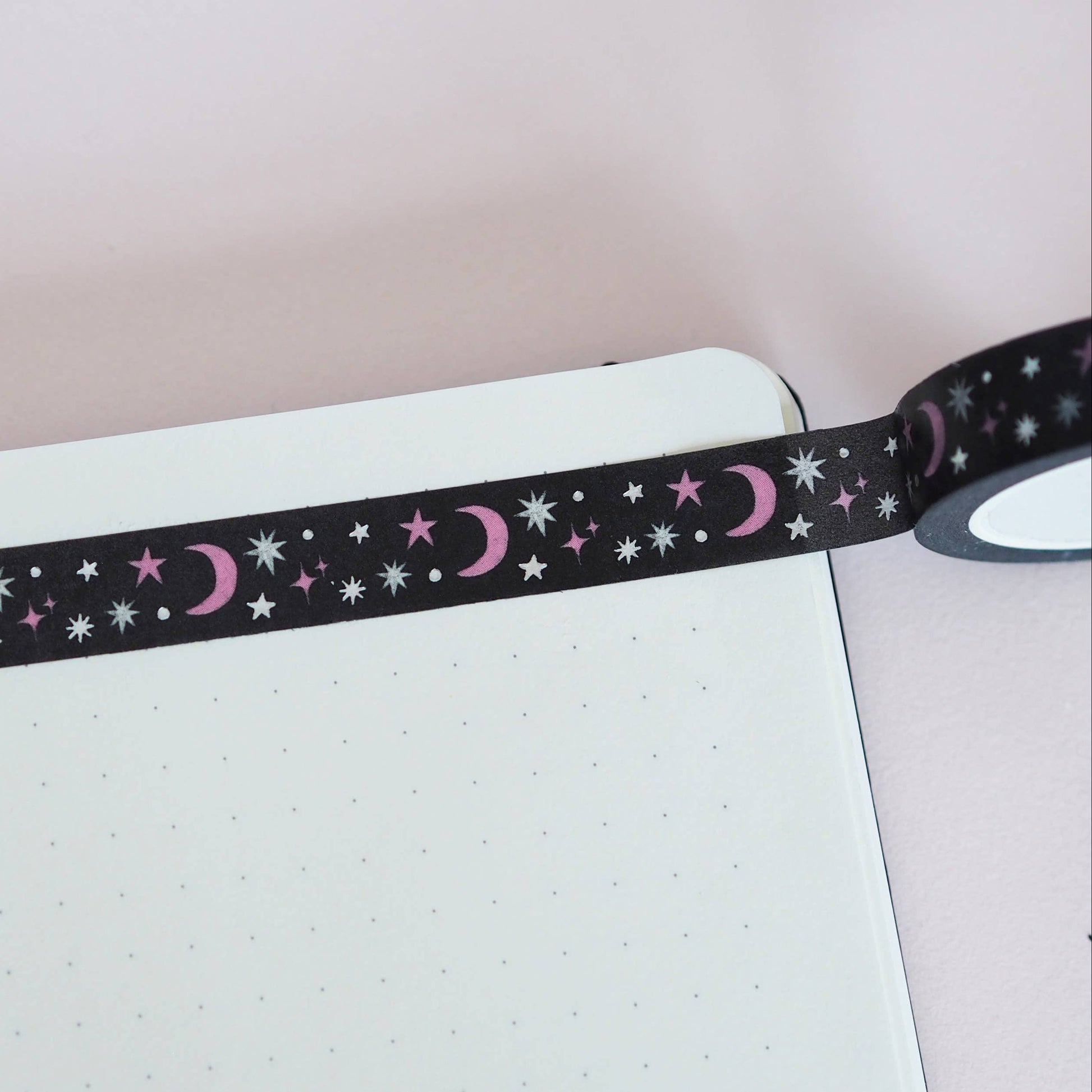 Black and Silver Galaxy Washi Tape by Nutmeg and Arlo | Papertail Fox
