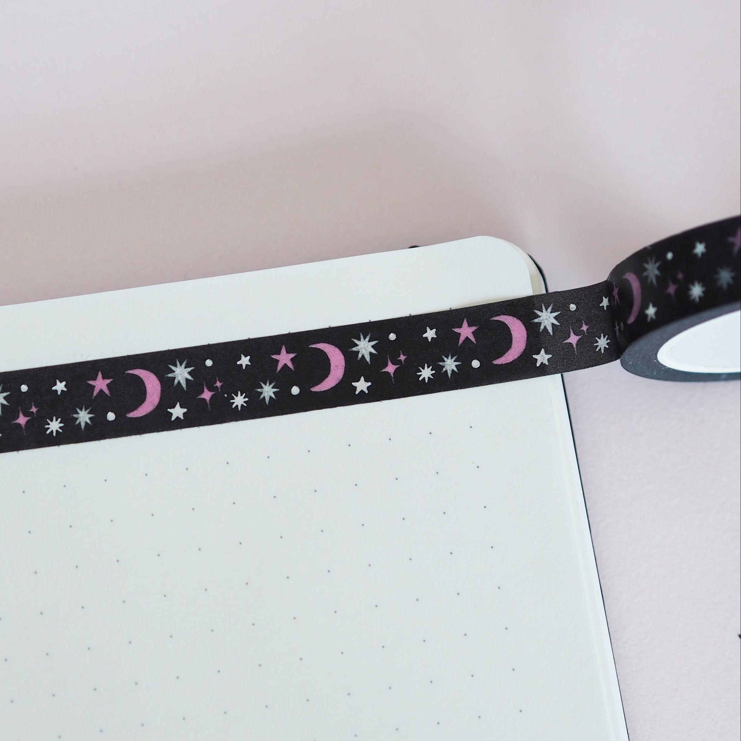 Black and Silver Galaxy Washi Tape by Nutmeg and Arlo | Papertail Fox