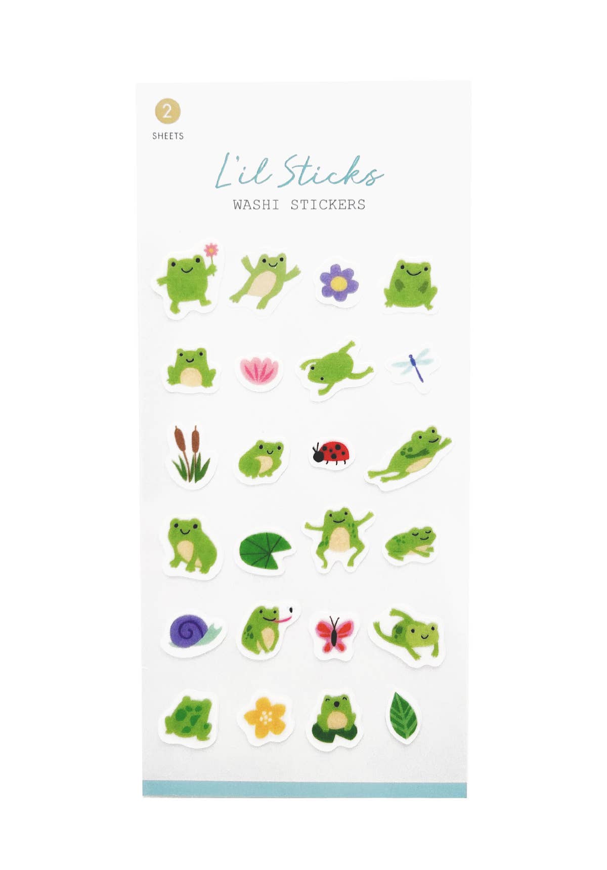 Frogs L’il Sticks Washi Stickers by Girl of All Work | Papertail Fox