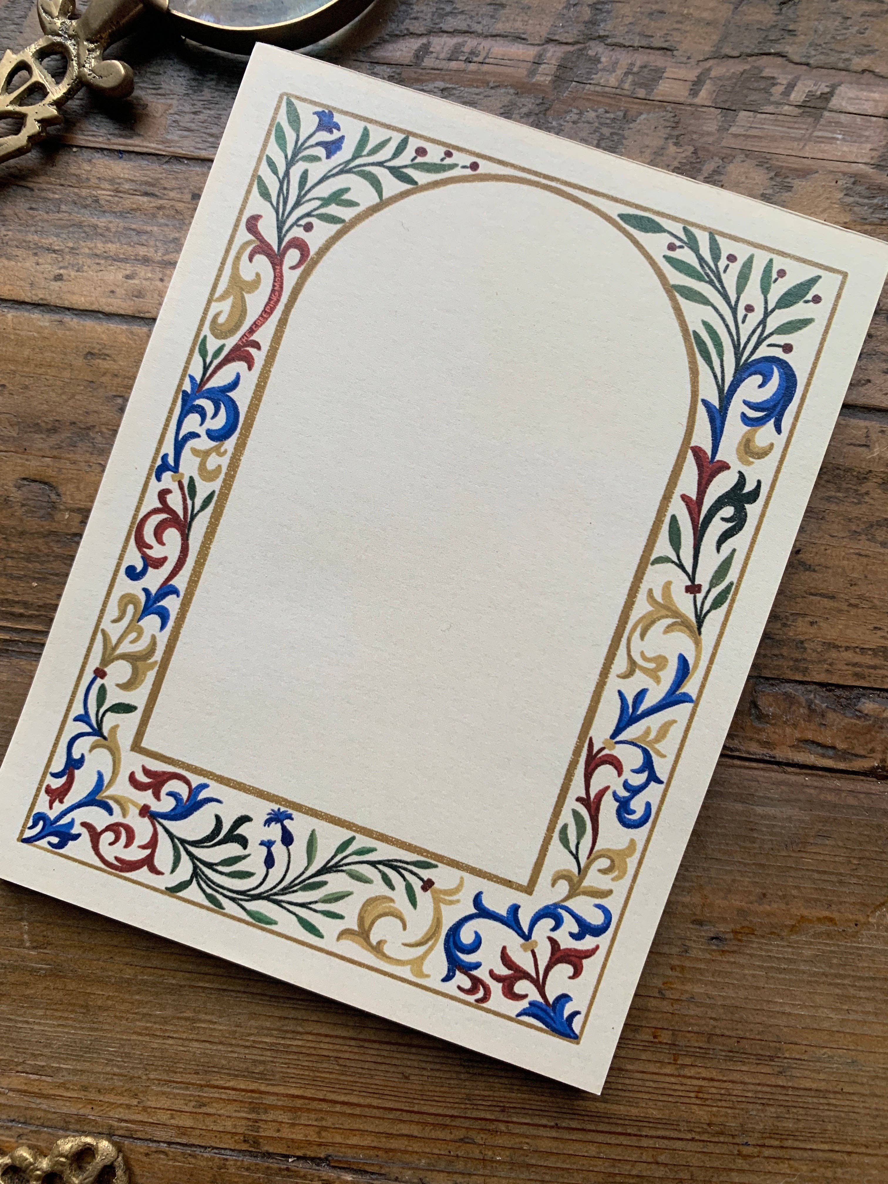 Medieval Border Notepad | The Creeping Moon