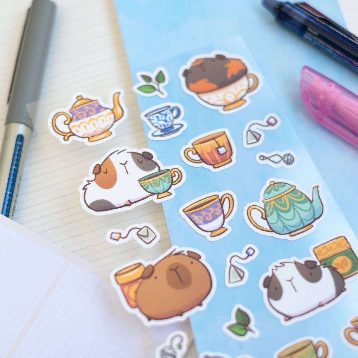 Tea Time Sticker Sheet | Birdie Tam
