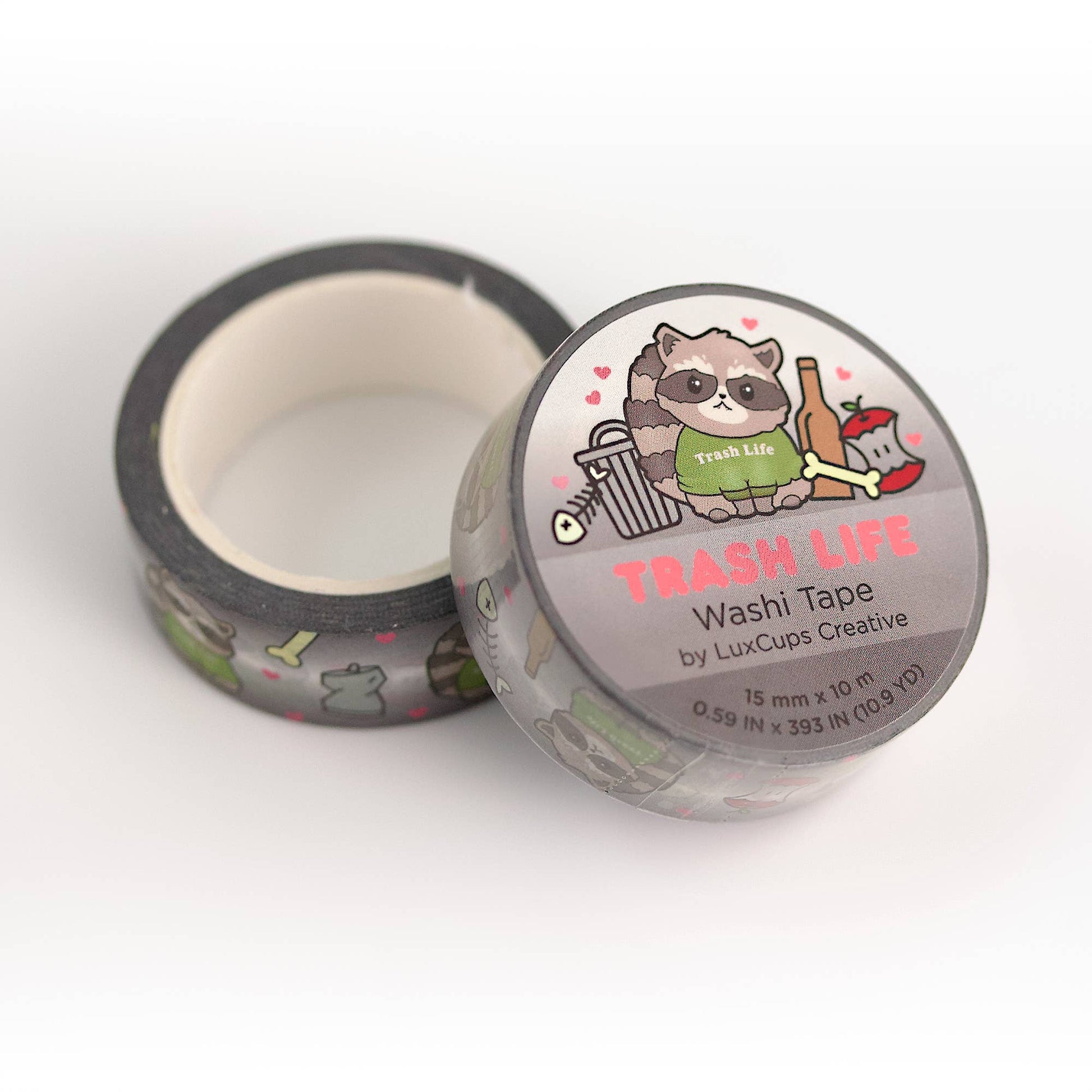 Trash Life Washi Tape by LuxCups Creative | Papertail Fox