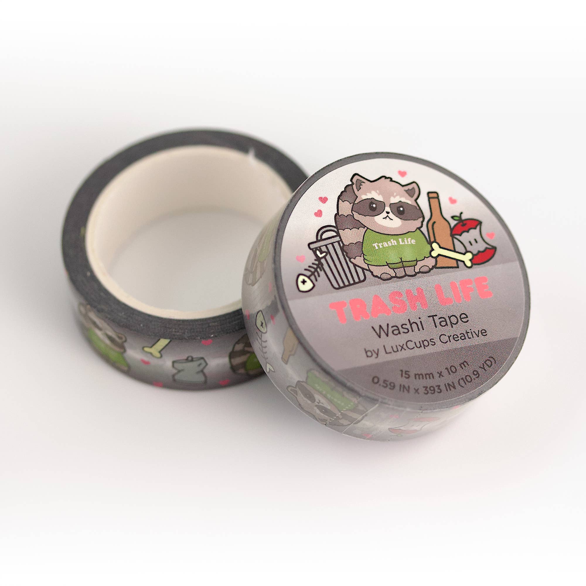 Trash Life Washi Tape by LuxCups Creative | Papertail Fox