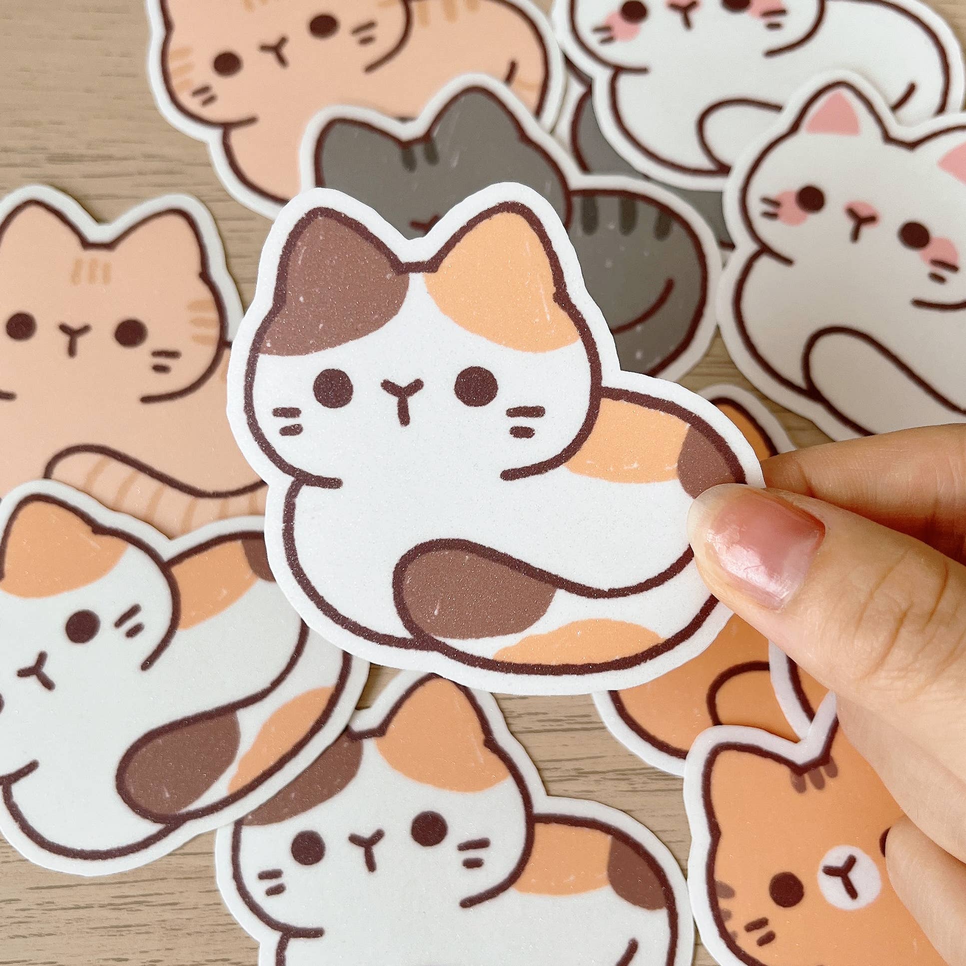Calico Cat Loaf Sticker by Cherry Rabbit | Papertail Fox