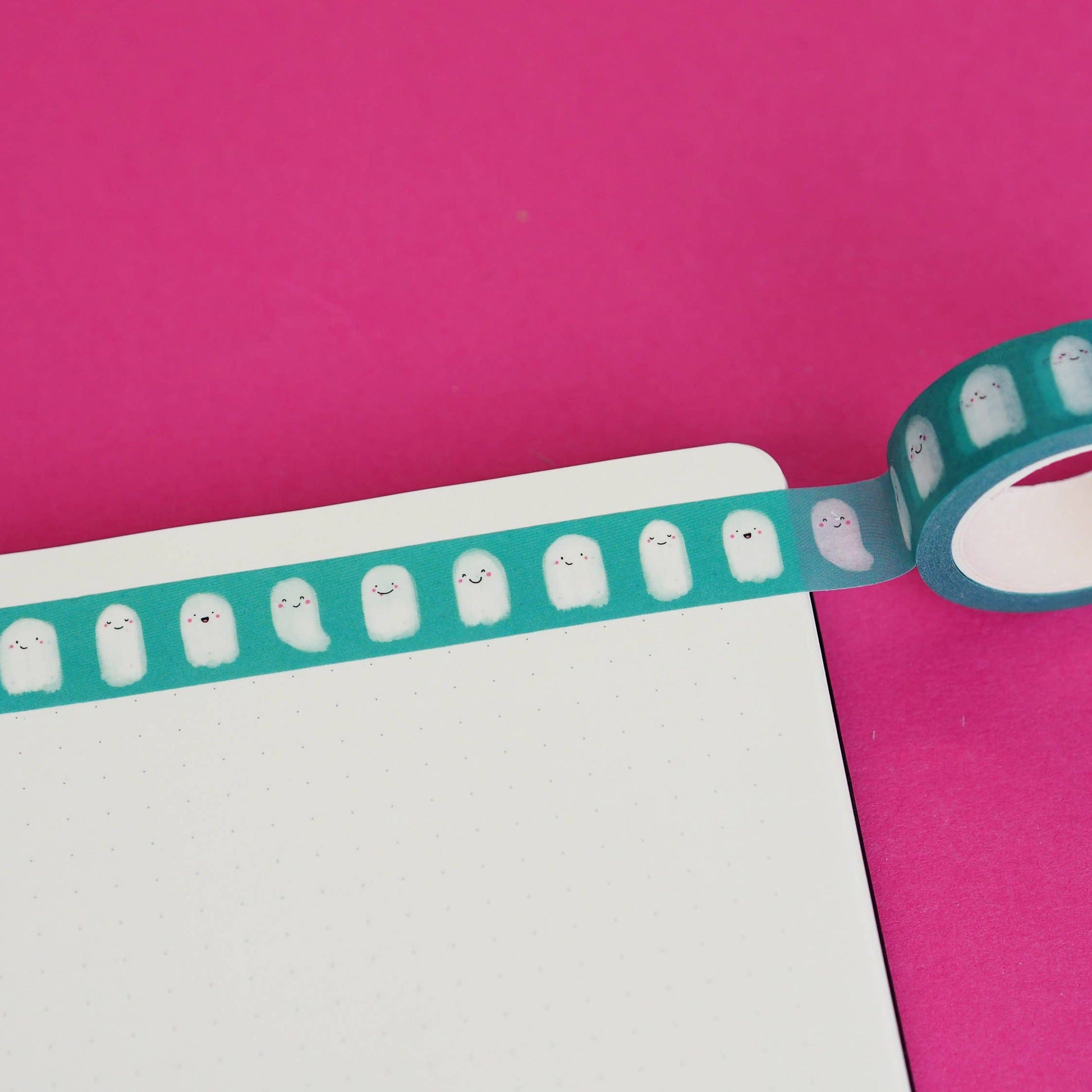 Green Ghost Washi Tape by Nutmeg and Arlo | Papertail Fox