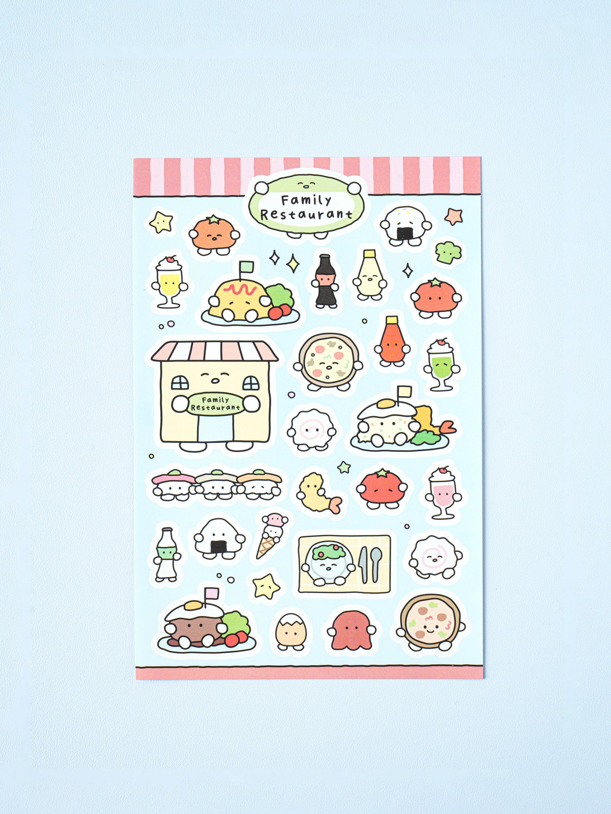 Restaurant & Bakery Cafe Food 4 Sheet Sticker Set by Daiso | Papertail Fox