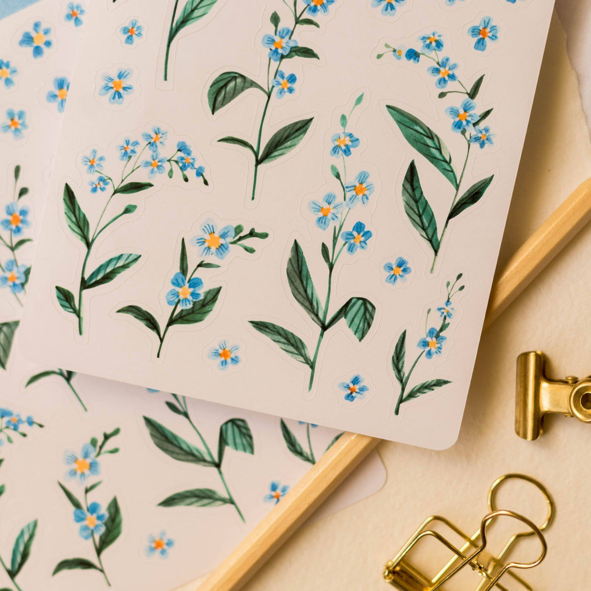 Forget-Me-Not Flowers Sticker Sheet | Wild Pencil Studio