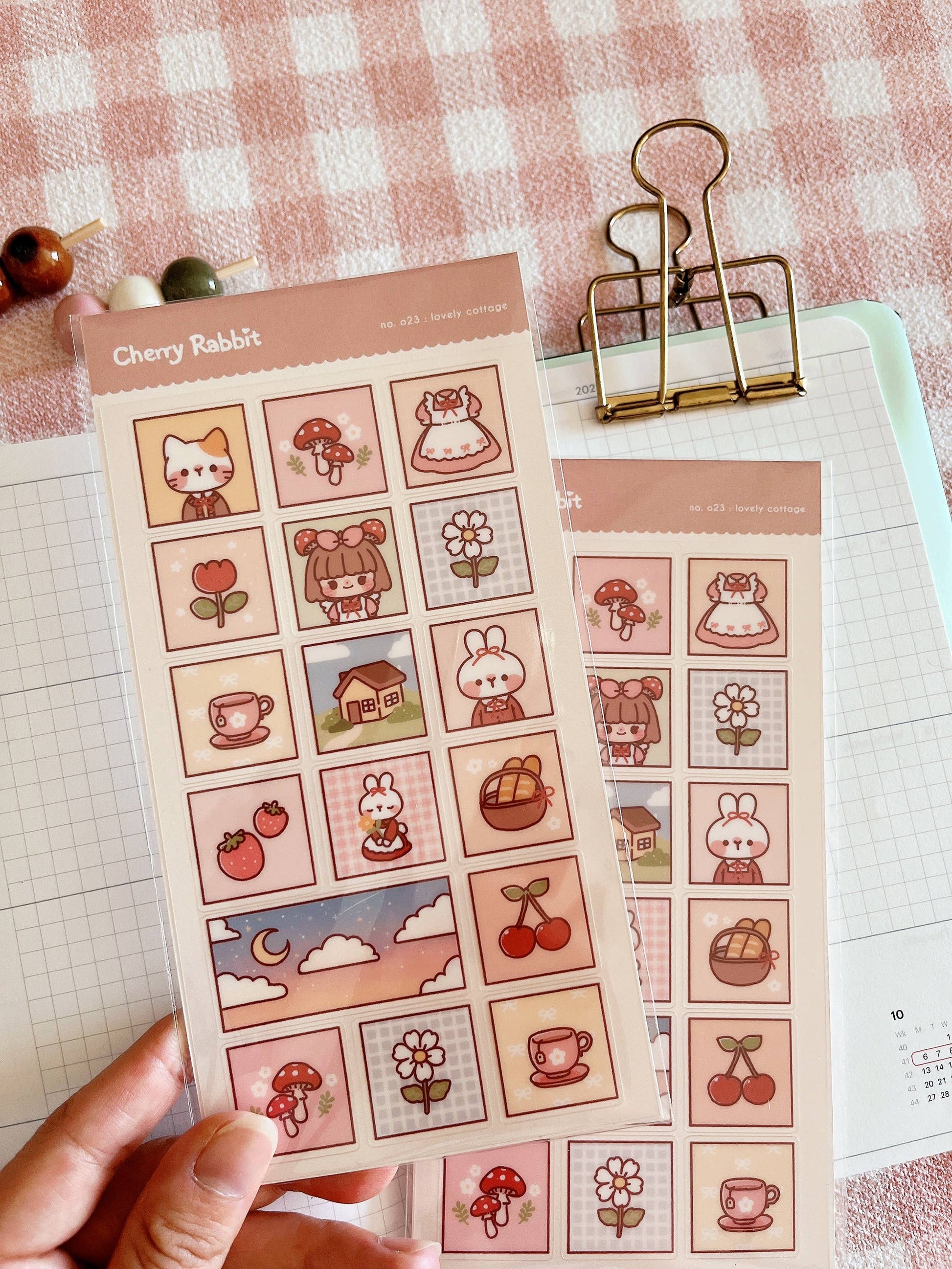 Lovely Cottage Sticker Sheet no.023 by Cherry Rabbit | Papertail Fox