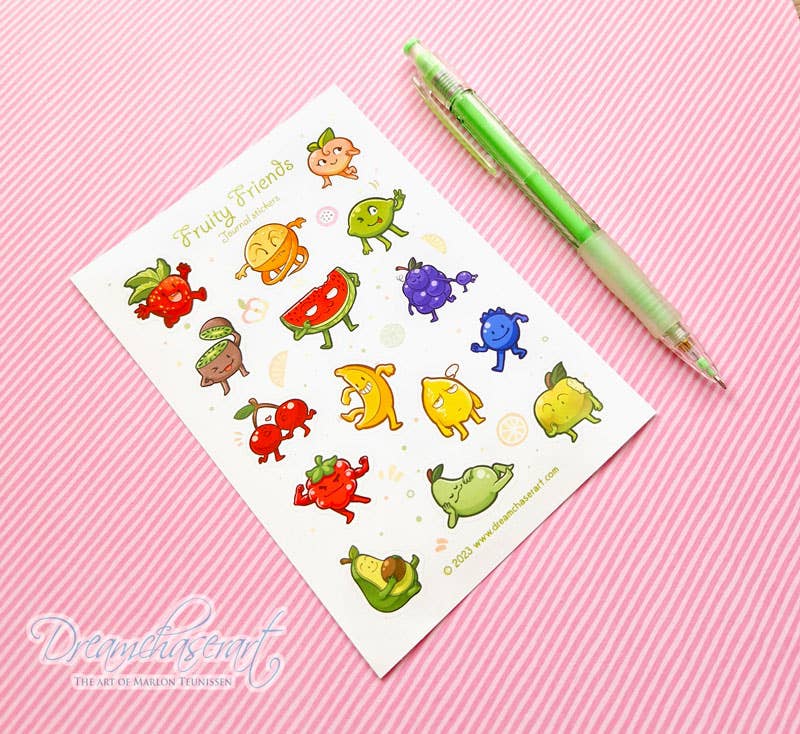 Fruity Friends Sticker sheet
