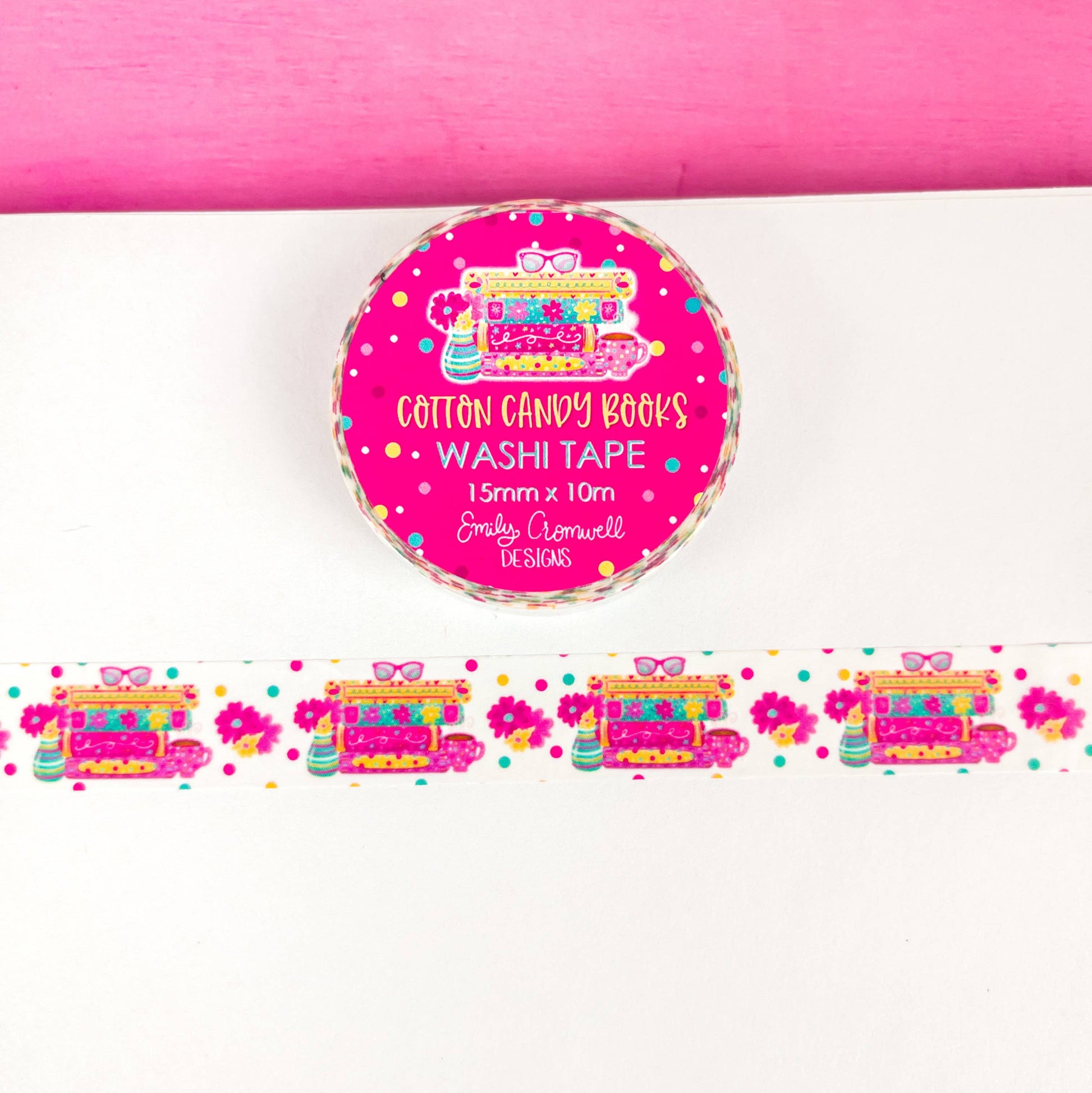 Cotton Candy Books Washi Tape by Emily Cromwell Designs | Papertail Fox