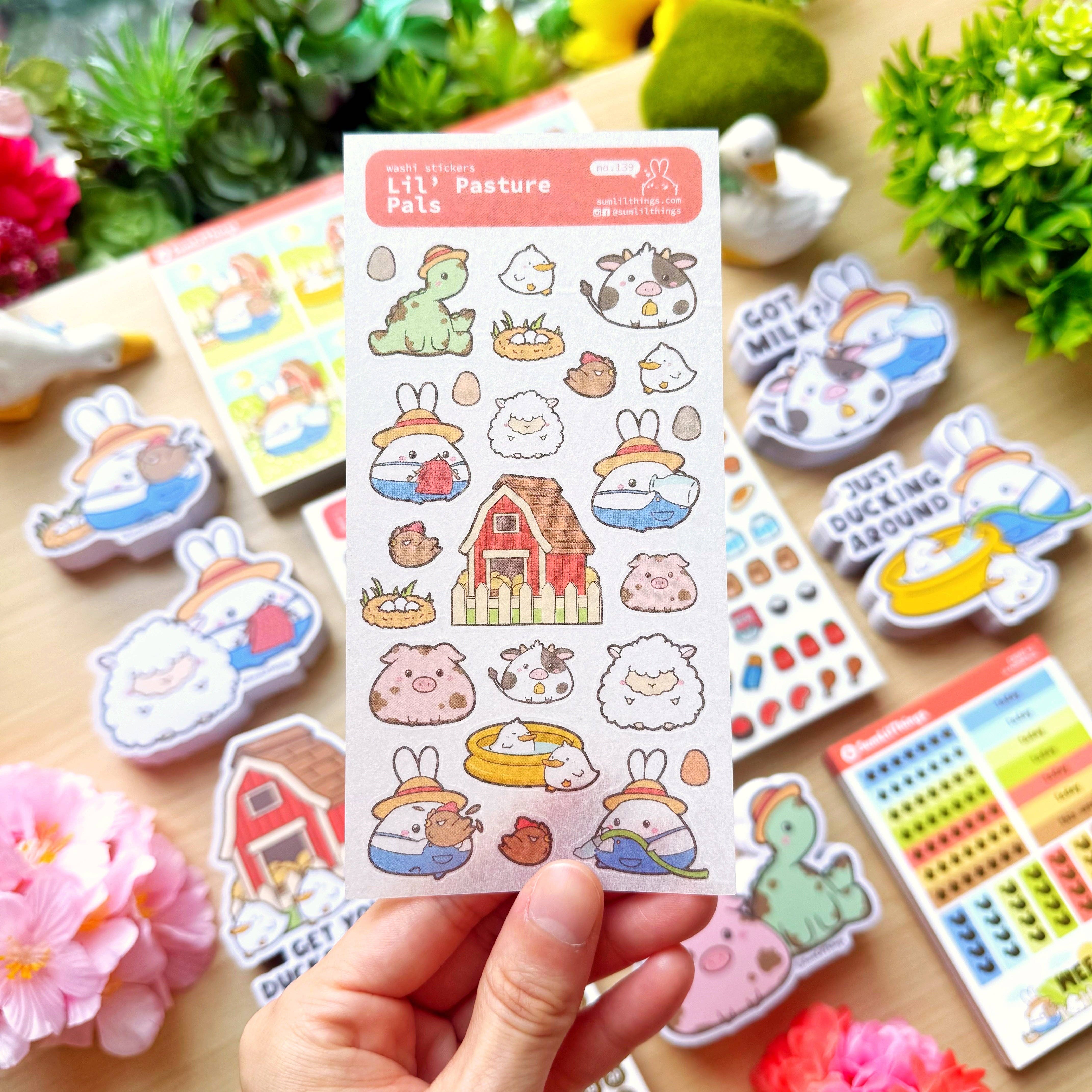 Washi Sticker - Lil' Pasture Pals