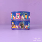 Ofrenda Cat Frames Gold Foil Washi Tape by Meow Amor Creative | Papertail Fox