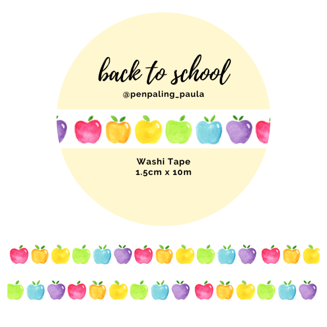 Back to School Washi Tape by Penpaling Paula | Papertail Fox