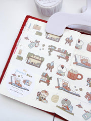 Kuboandlucy x Idiot Sandwich My Journal Sips V.1 (Cafe Journaling) Washi Tape | Kubo and Lucy - Papertail Fox